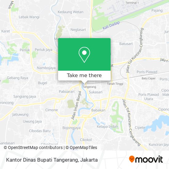 Kantor Dinas Bupati Tangerang map