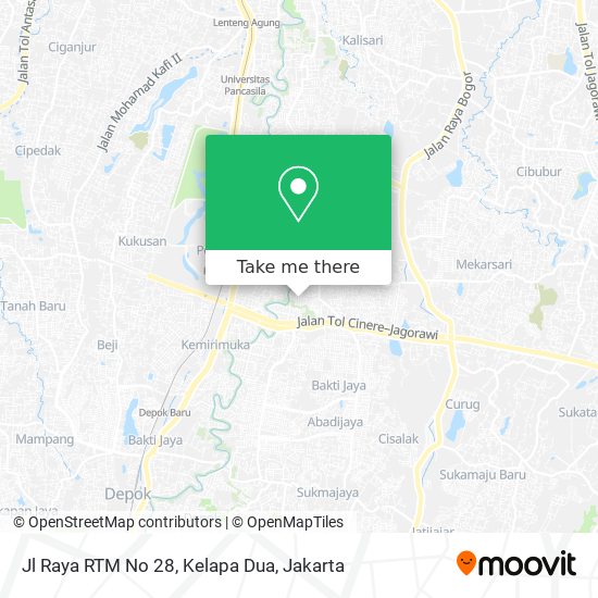 Jl Raya RTM No 28, Kelapa Dua map
