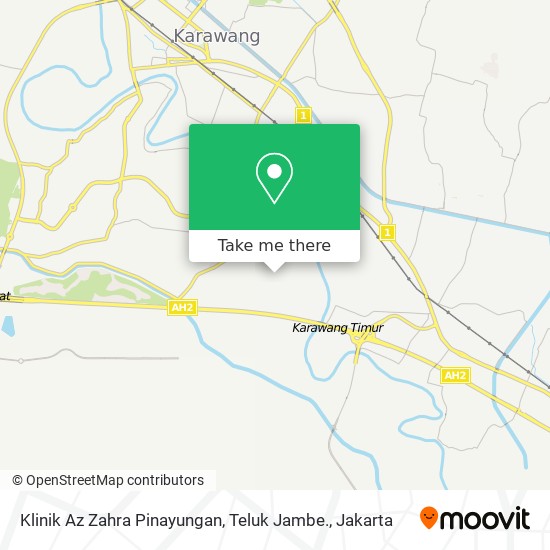 Klinik Az Zahra Pinayungan, Teluk Jambe. map