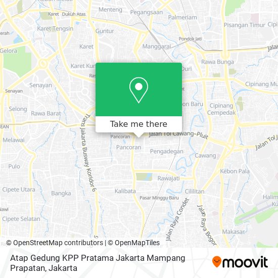 Atap Gedung KPP Pratama Jakarta Mampang Prapatan map