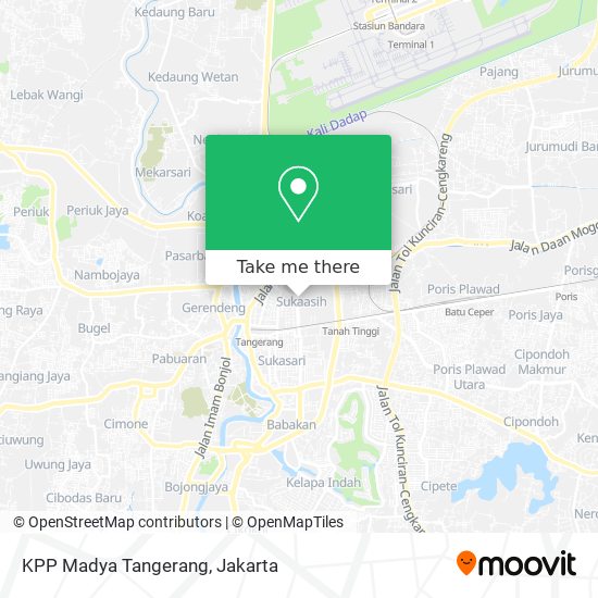 KPP Madya Tangerang map