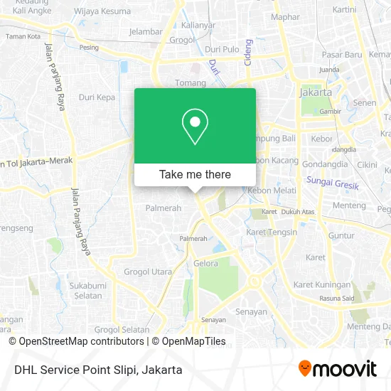 DHL Service Point Slipi map