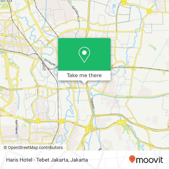 Haris Hotel - Tebet Jakarta map