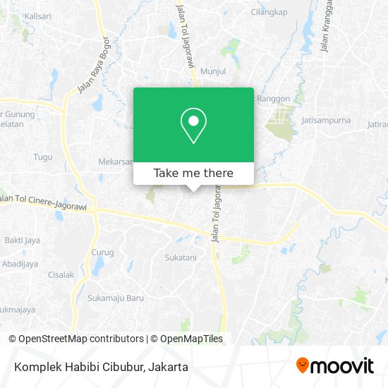 Komplek Habibi Cibubur map