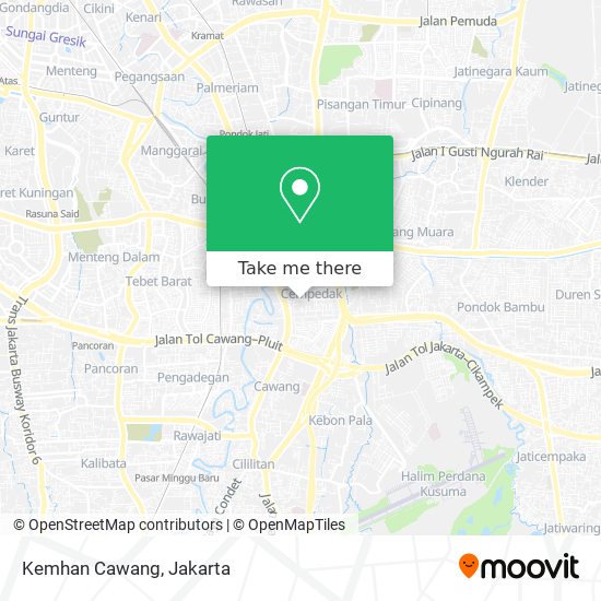 Kemhan Cawang map