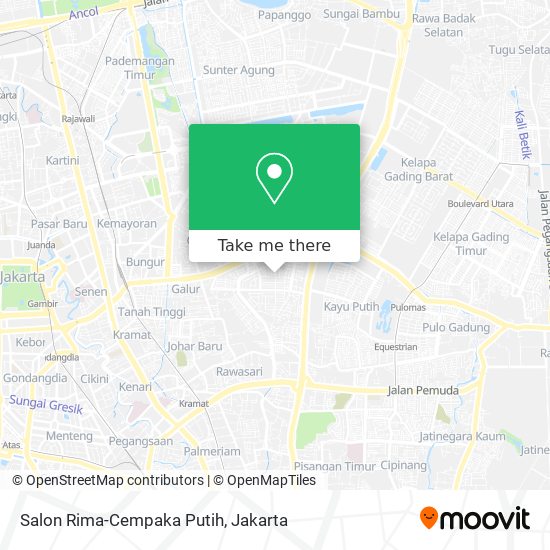 Salon Rima-Cempaka Putih map