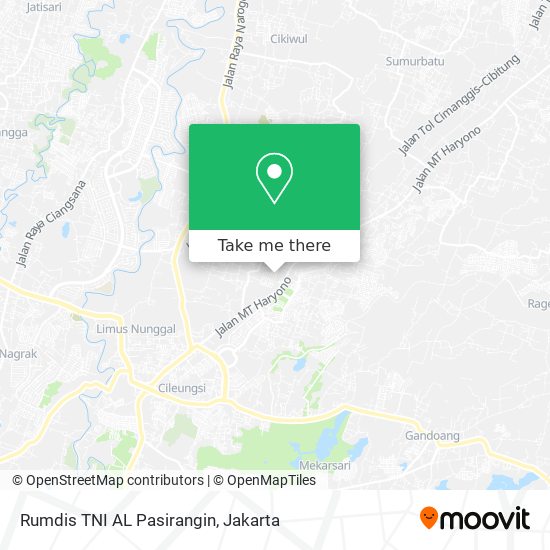 Rumdis TNI AL Pasirangin map