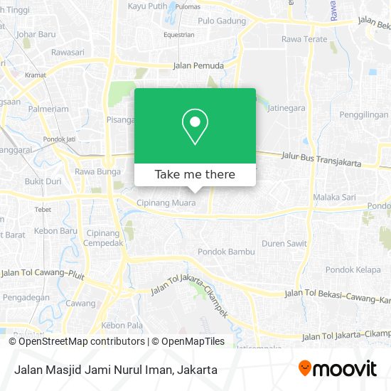 Jalan Masjid Jami Nurul Iman map