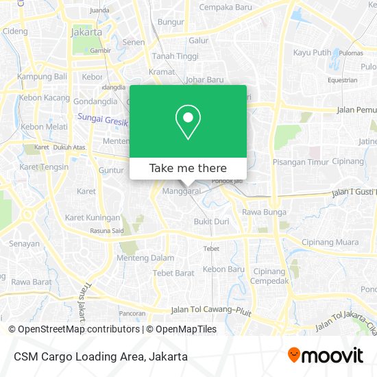 CSM Cargo Loading Area map