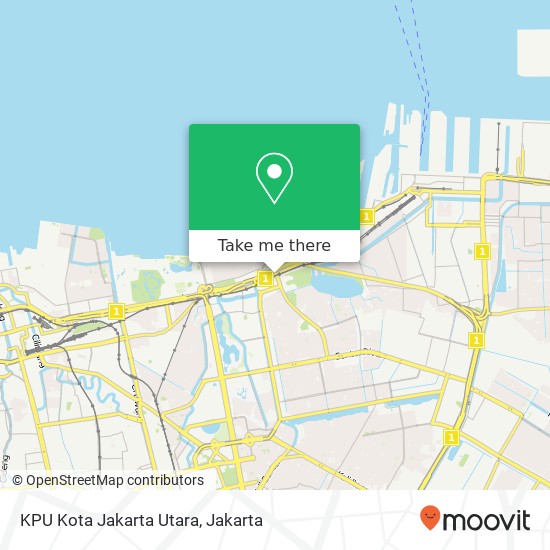 KPU Kota Jakarta Utara map