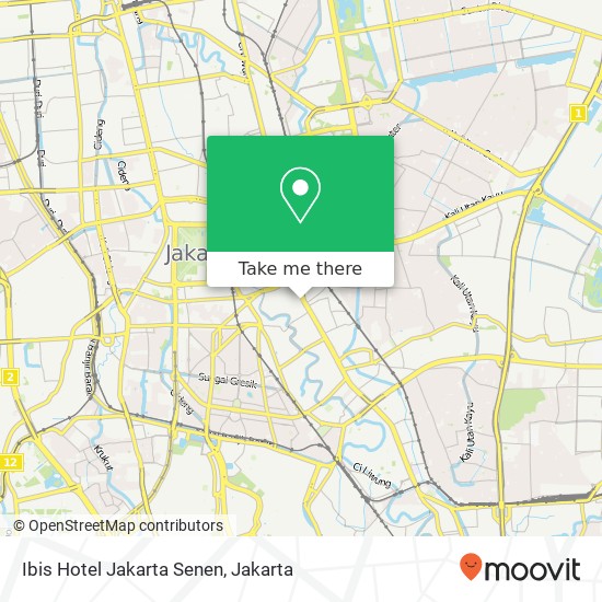 Ibis Hotel Jakarta Senen map