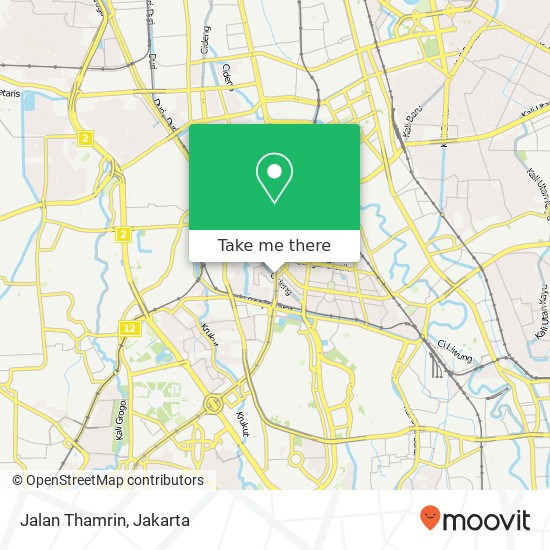 Jalan Thamrin map