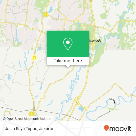 Jalan Raya Tapos map