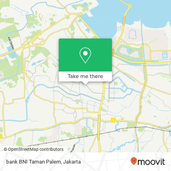 bank BNI Taman Palem map