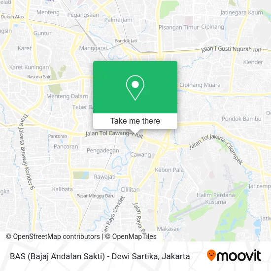 BAS (Bajaj Andalan Sakti) - Dewi Sartika map