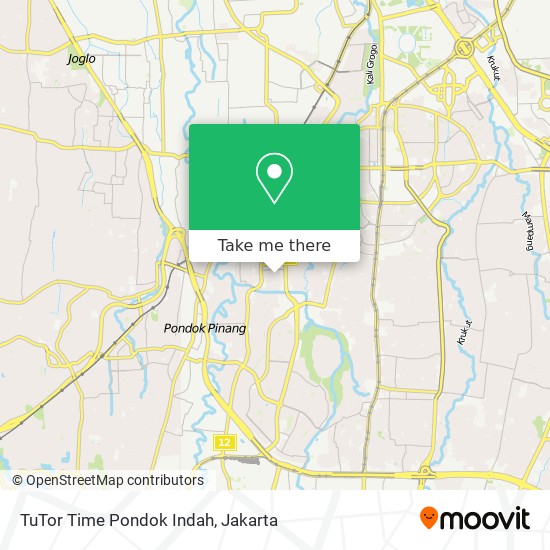 TuTor Time Pondok Indah map