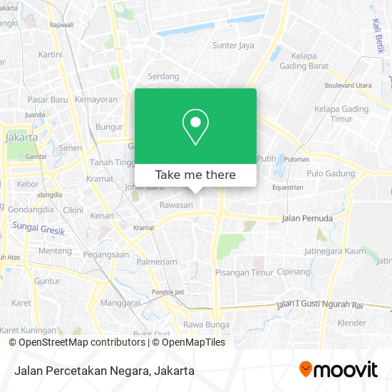 Jalan Percetakan Negara map