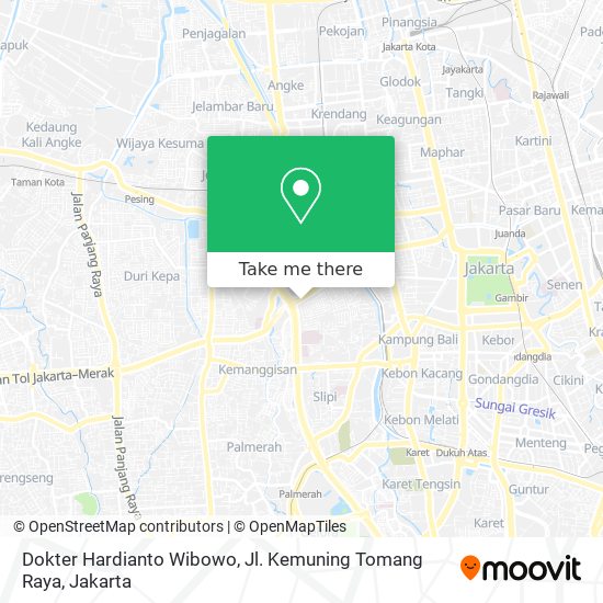 Dokter Hardianto Wibowo, Jl. Kemuning Tomang Raya map