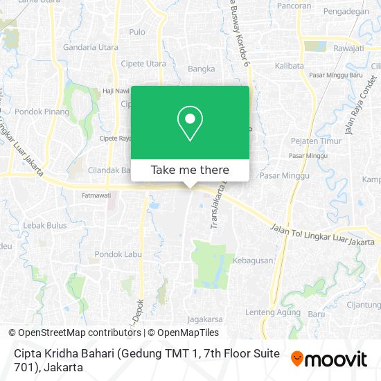 Cipta Kridha Bahari (Gedung TMT 1, 7th Floor Suite 701) map