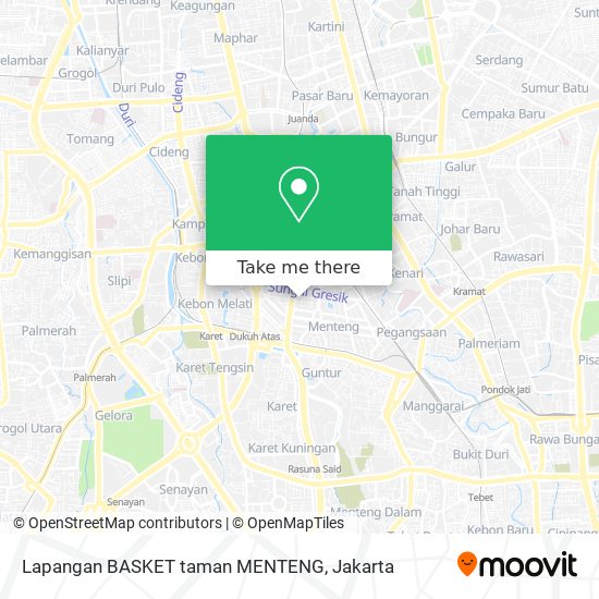 Lapangan BASKET taman MENTENG map