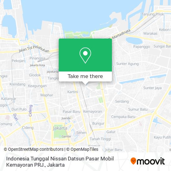 Indonesia Tunggal Nissan Datsun Pasar Mobil Kemayoran PRJ. map