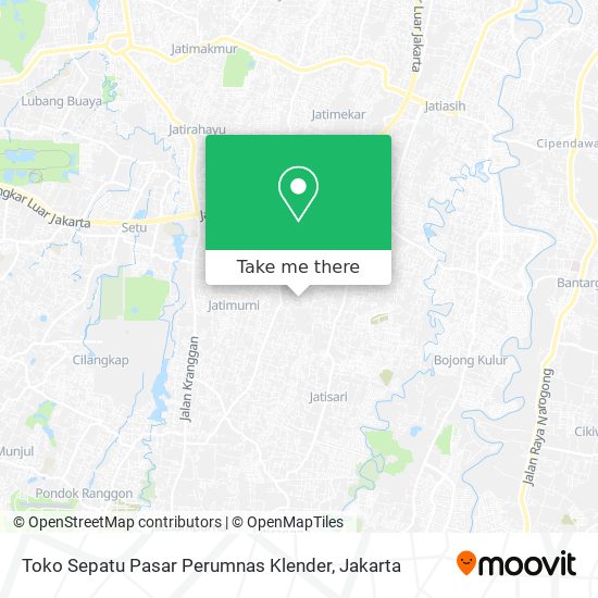 Toko Sepatu Pasar Perumnas Klender map