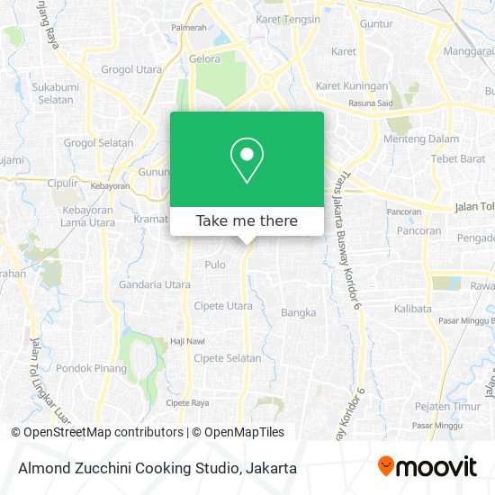 Almond Zucchini Cooking Studio map