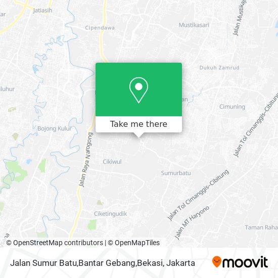 Jalan Sumur Batu,Bantar Gebang,Bekasi map