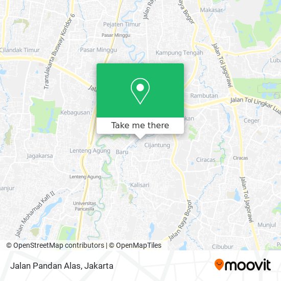 Jalan Pandan Alas map