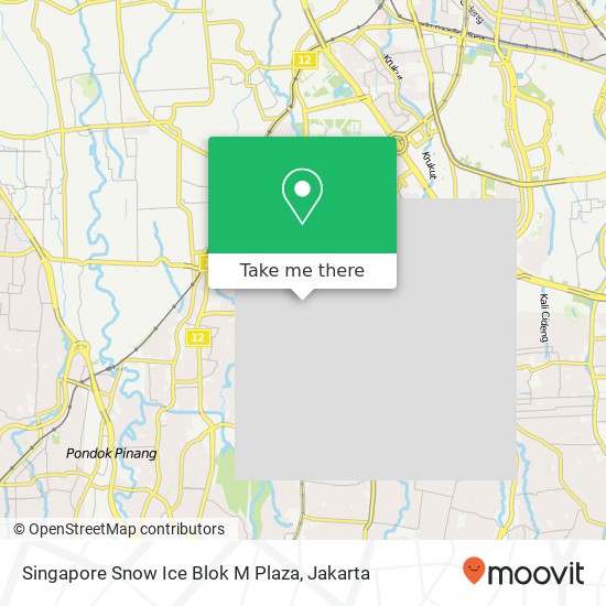 Singapore Snow Ice Blok M Plaza map