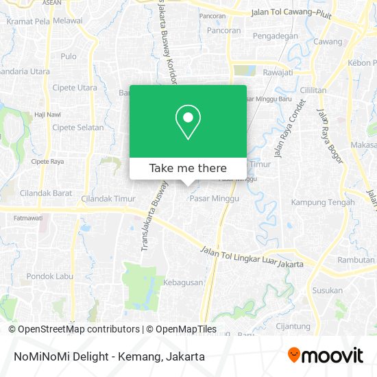 NoMiNoMi Delight - Kemang map