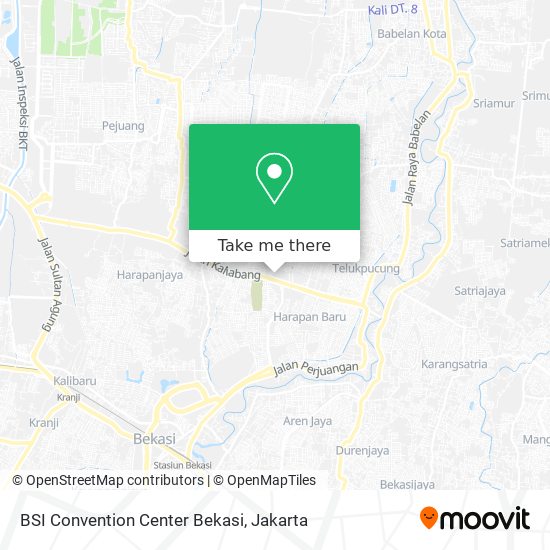 BSI Convention Center Bekasi map