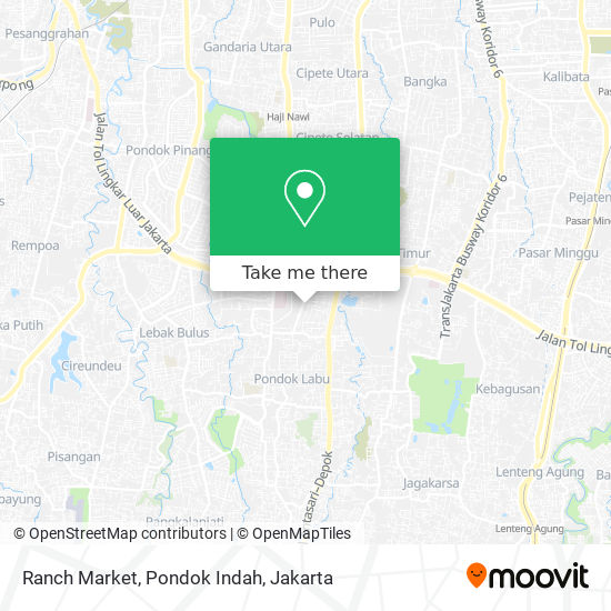 Ranch Market, Pondok Indah map