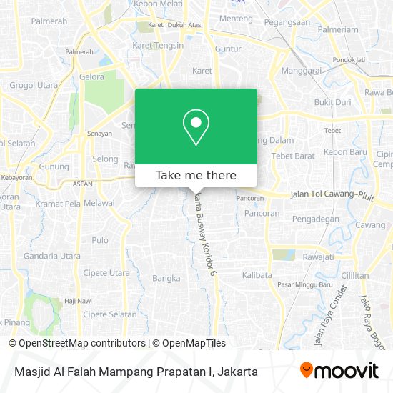 Masjid Al Falah Mampang Prapatan I map