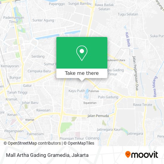Mall Artha Gading Gramedia map