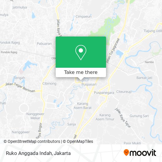 Ruko Anggada Indah map