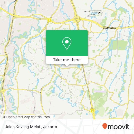 Jalan Kavling Melati map