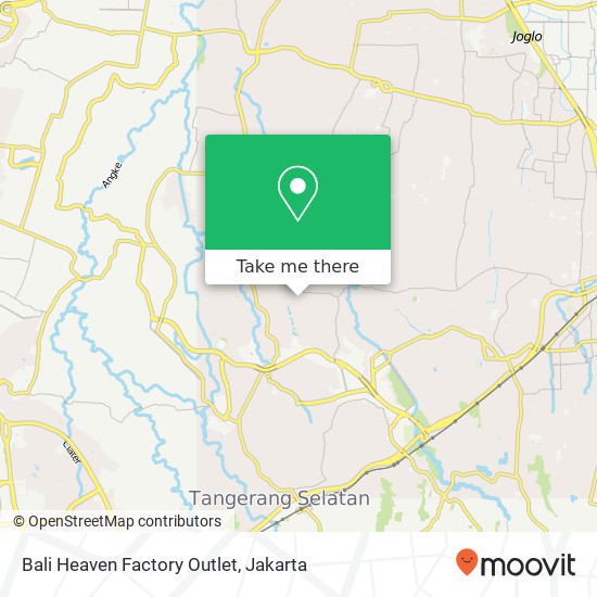 Bali Heaven Factory Outlet map