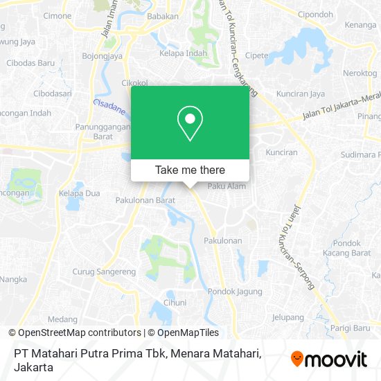PT Matahari Putra Prima Tbk, Menara Matahari map