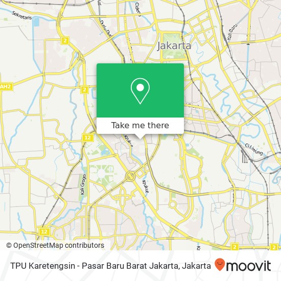 TPU Karetengsin - Pasar Baru Barat Jakarta map