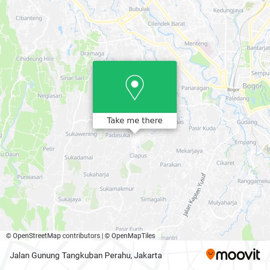 Jalan Gunung Tangkuban Perahu map