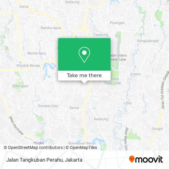 Jalan Tangkuban Perahu map