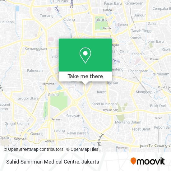 Sahid Sahirman Medical Centre map