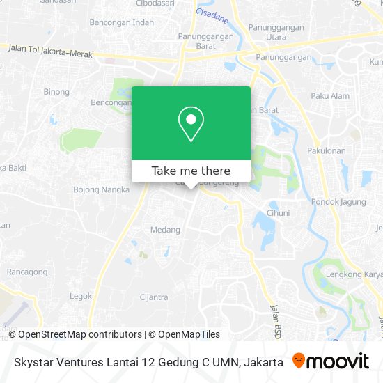 Skystar Ventures Lantai 12 Gedung C UMN map