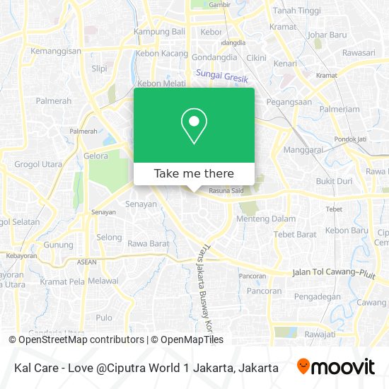 Kal Care - Love @Ciputra World 1 Jakarta map
