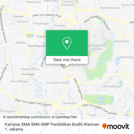 Kampus SMA-SMK-SMP Pendidikan Budhi Warman 1 map