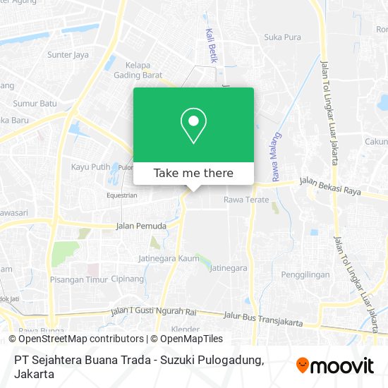 PT Sejahtera Buana Trada - Suzuki Pulogadung map