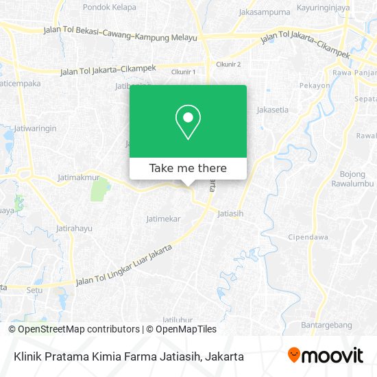 Klinik Pratama Kimia Farma Jatiasih map