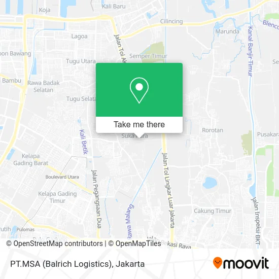 PT.MSA (Balrich Logistics) map
