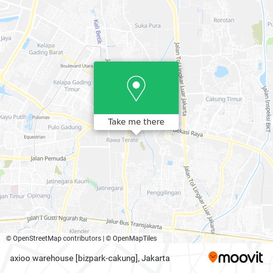 axioo warehouse [bizpark-cakung] map